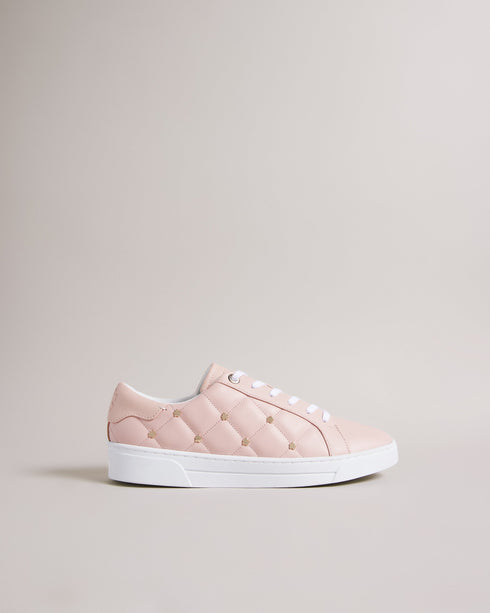 <P>Quilted Sneaker With Magnolia Studs</P>